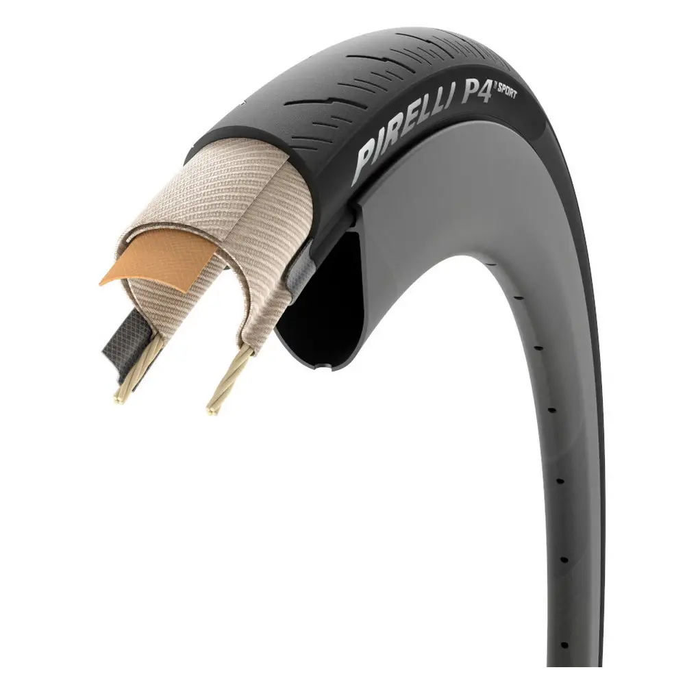 Copertone P4 SPORT Techbelt ProCompound 700x30 Nero #4