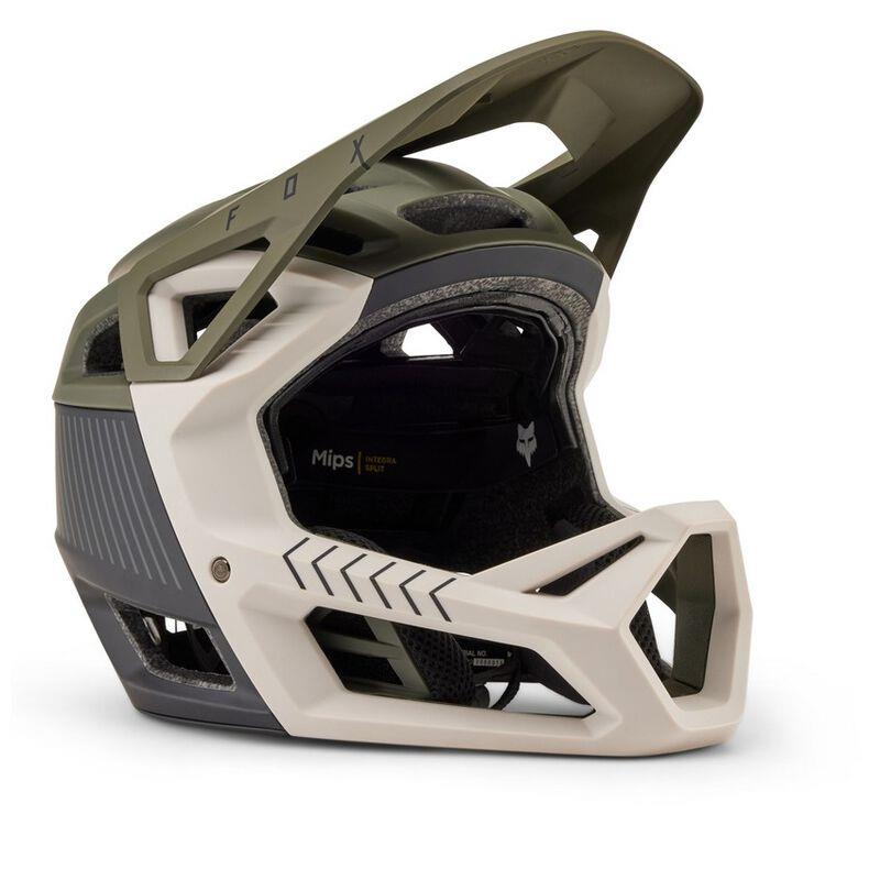 Proframe RS CE Full Face MTB Helmet Green/Beige Size M (55-59cm)