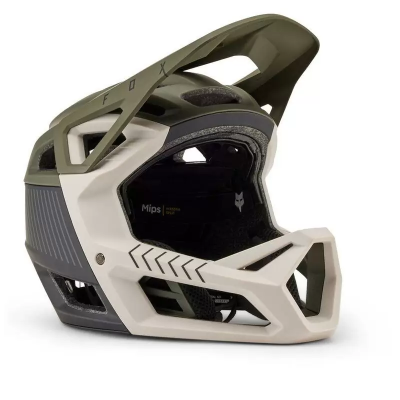 Proframe RS CE Full Face MTB Helmet Green/Beige Size L (59-63cm) - image