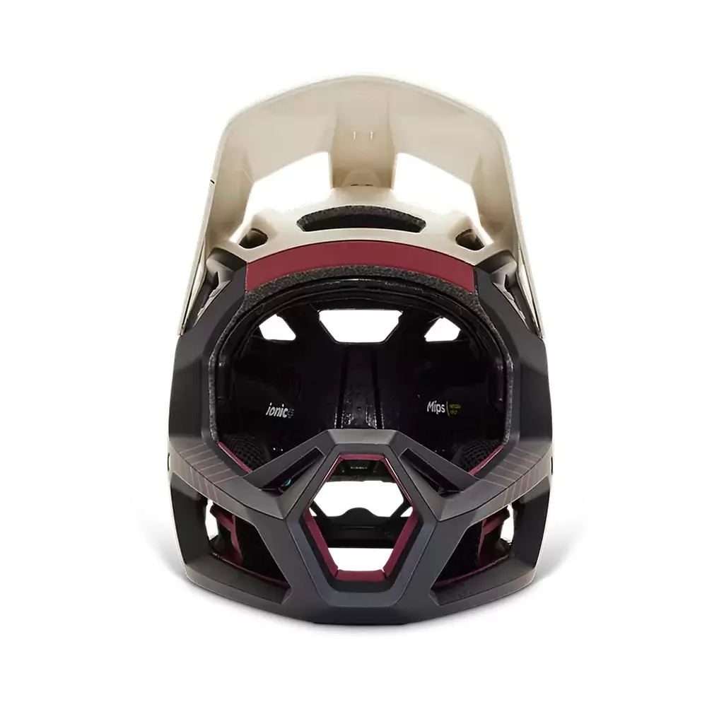 Proframe RS Mash CE MTB Full Face Helmet Beige/Bordeaux Size S (51-55cm) #4
