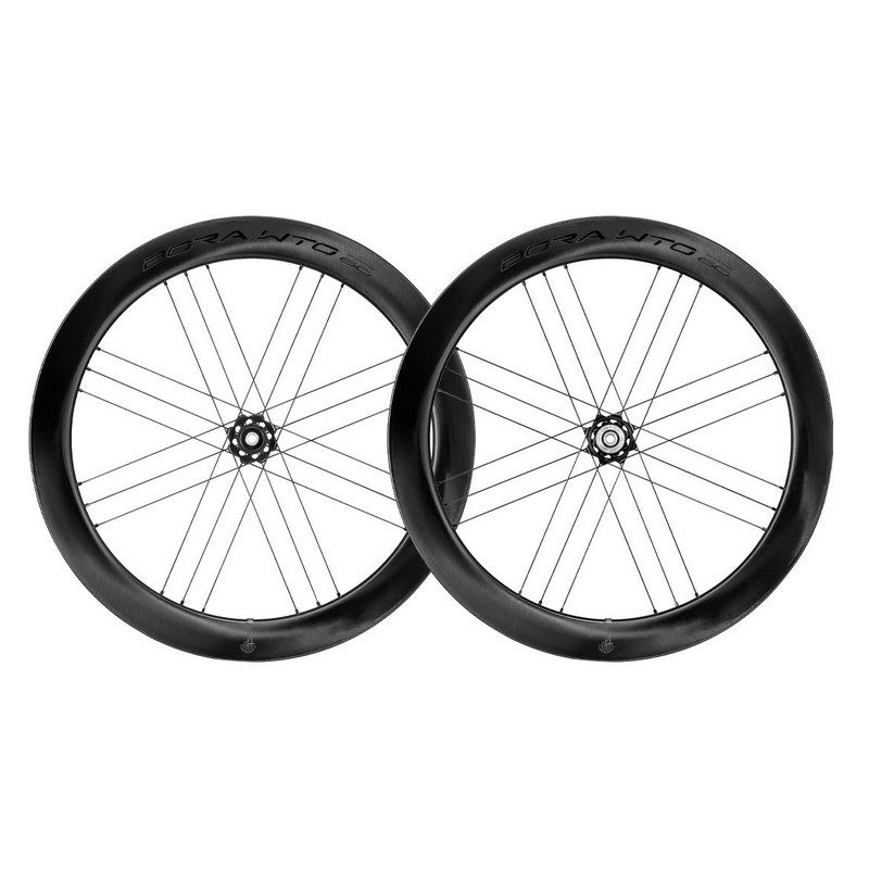 Coppia ruote BORA WTO 60 c23 tubeless ready 2-Way Fit disc Campagnolo N3W 12-13v