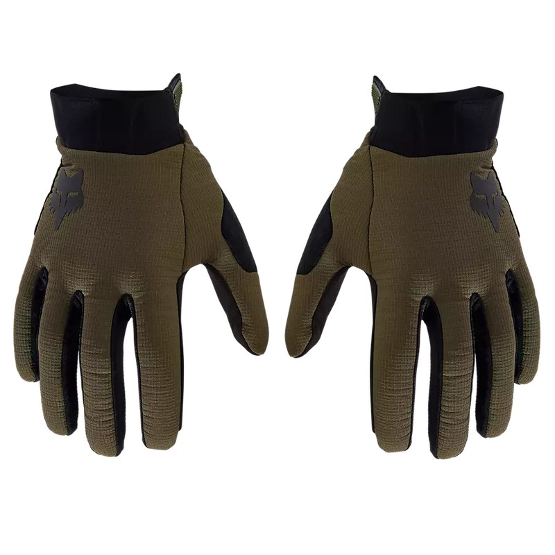 Defend Fire Low-Profile Winter-MTB-Handschuhe, Grün, Größe S