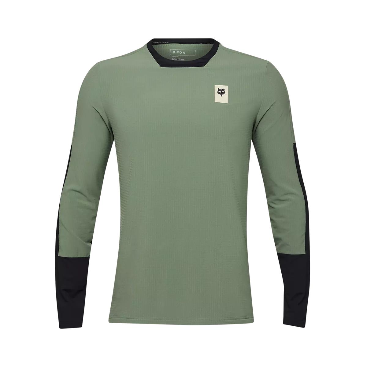 Maglia MTB Invernale Defend Thermal Jersey Moss Verde Taglia M