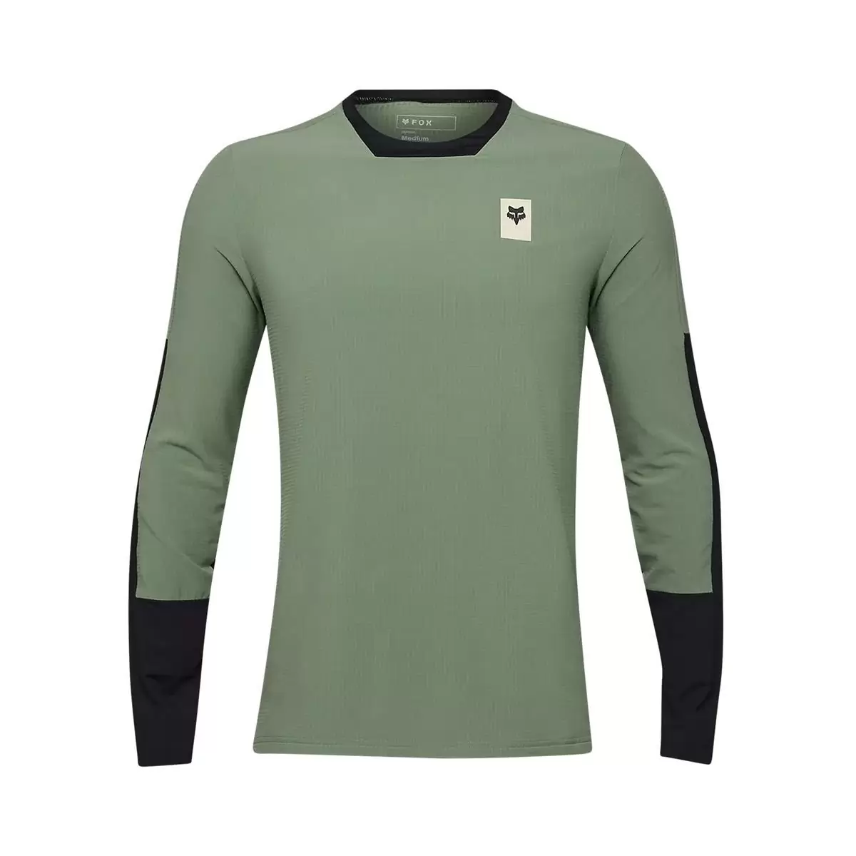 Maglia MTB Invernale Defend Thermal Jersey Moss Verde Taglia S - image