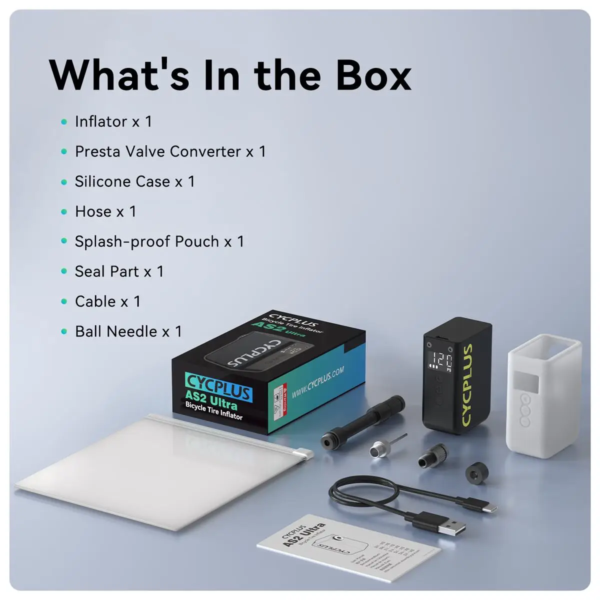 Mini Bomba Eléctrica con Pantalla LED Tiny Pump AS2 ULTRA 120 PSI Compatible con Bicicleta Eléctrica #4