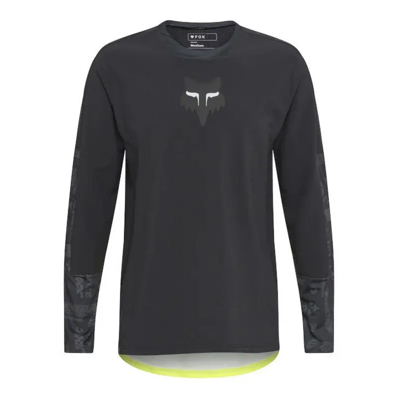 Maglia MTB Manica Lunga Invernale Defend Thermal Lunar SE Nero Taglia S - image