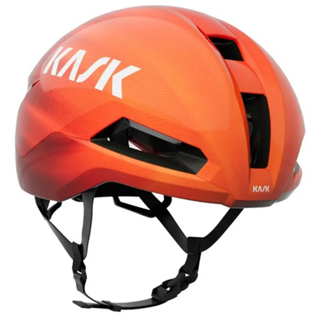 Capacete Strada Nirvana Laranja/Vermelho Tamanho M (55-58cm) - image