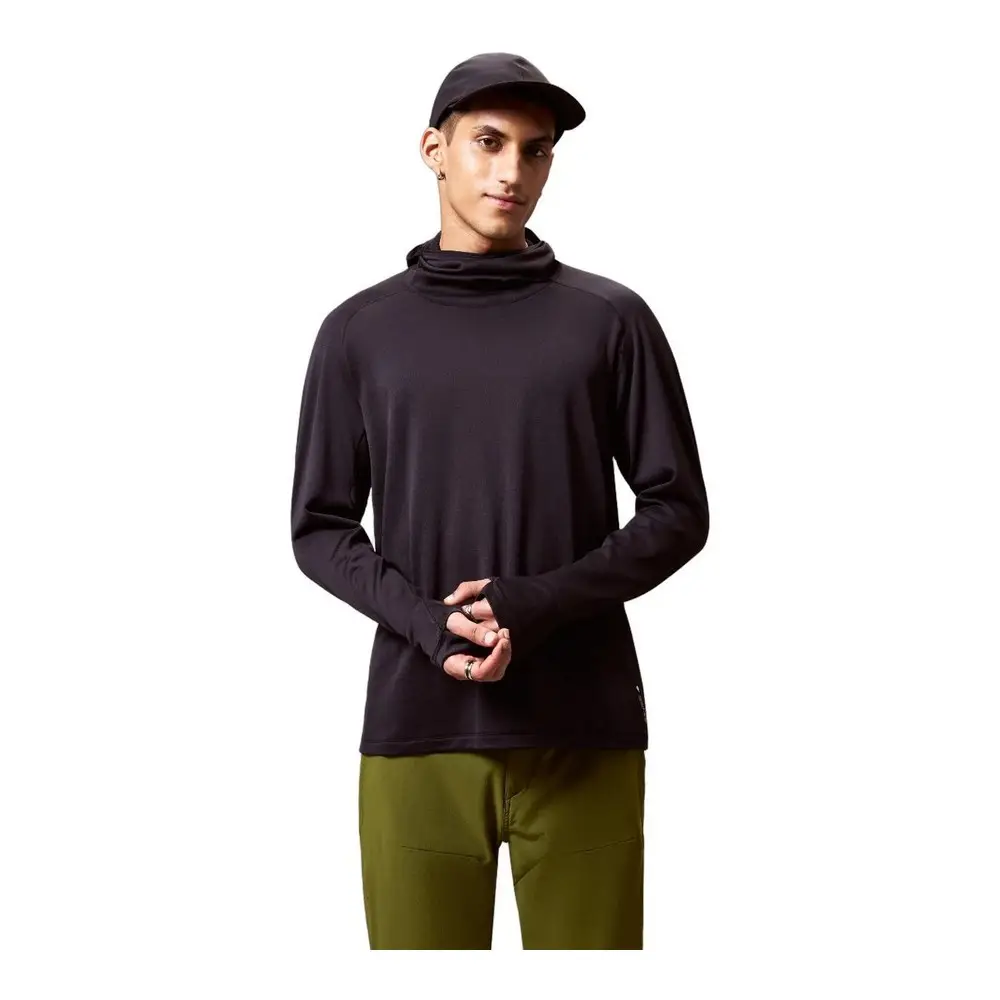Felpa MTB Con Cappuccio AllTrack Roam Scuba Hoodie Nero Taglia S #3