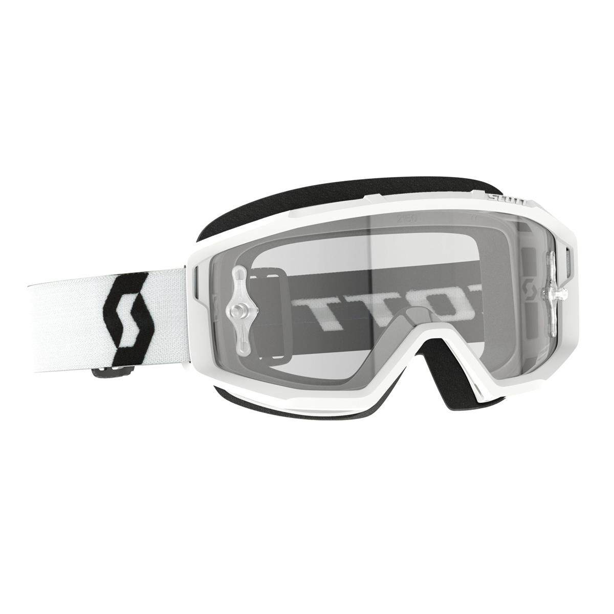 Primal Clear Goggle White Transparent Lens