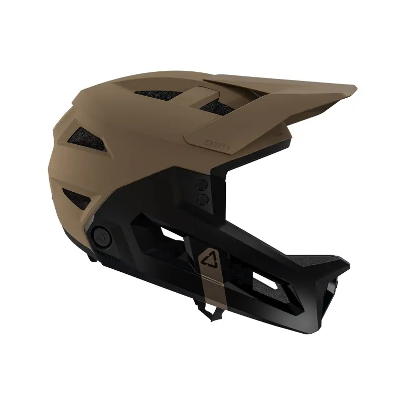 MTB Full Face Enduro 2.0 Helm Entfernbarer Kinnriemen Braun Größe S (51-55cm) #3