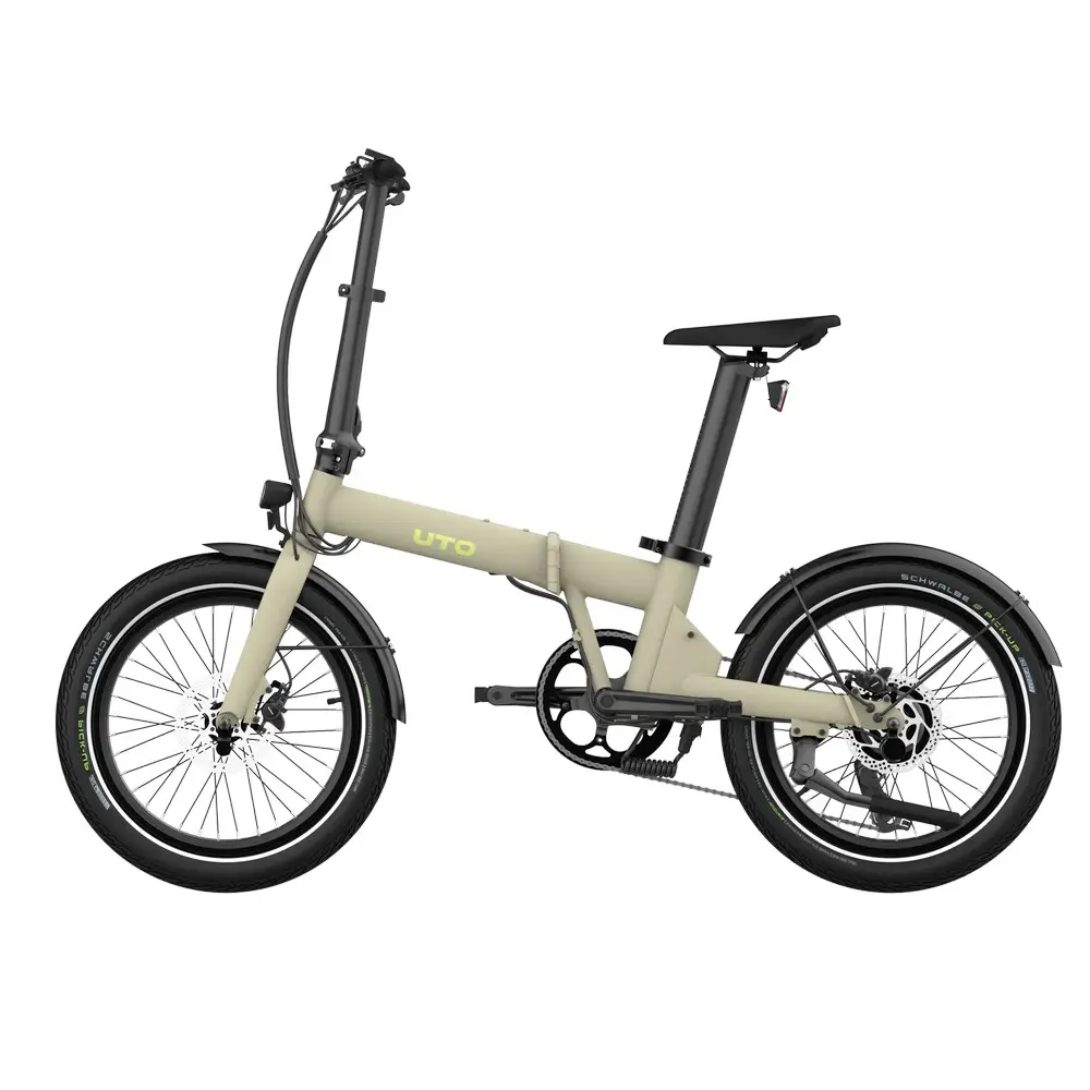 Vélo Électrique Pliable OG20 20'' 7v 378Wh Moteur Arrière Beige Taille Unique #1