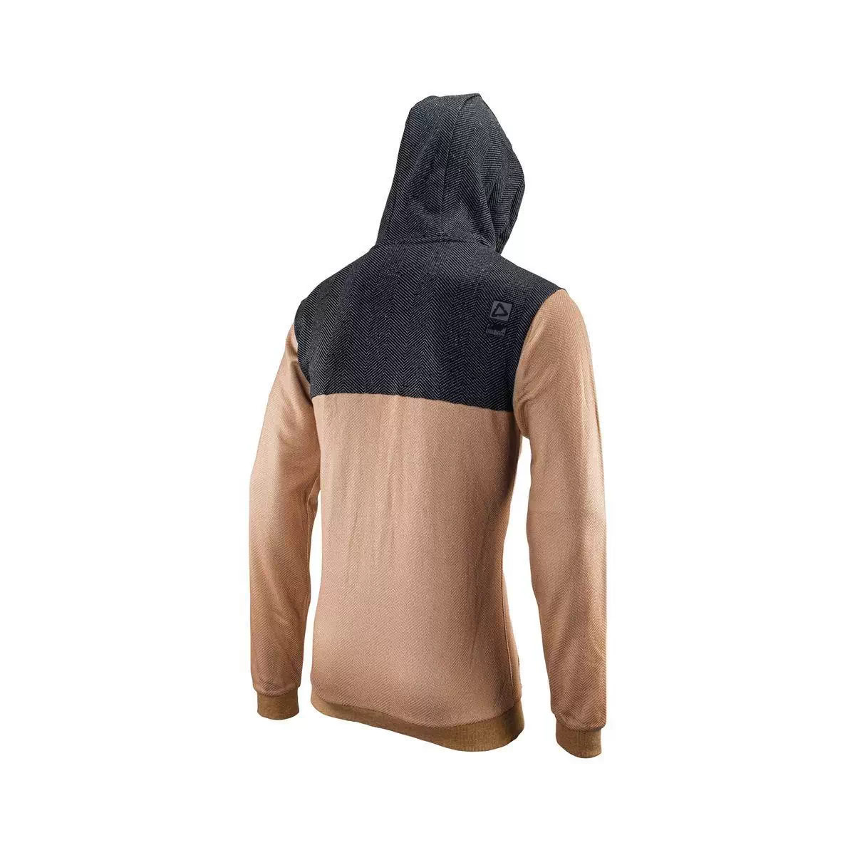 Premium Beige Zip Hoodie Sweatshirt Size L #3