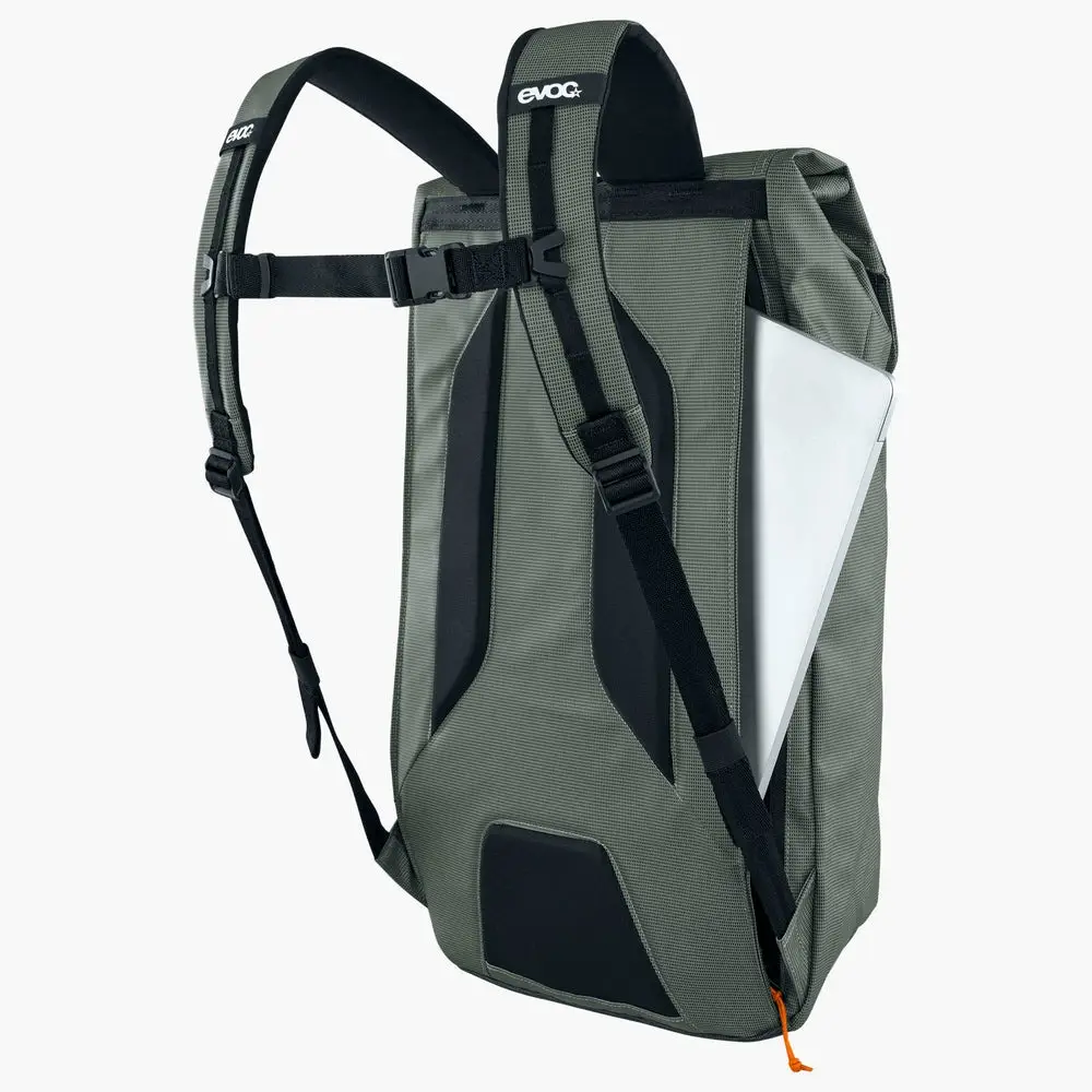 Mochila de lona 16L Oliva oscura - mochila de viajes negros #2