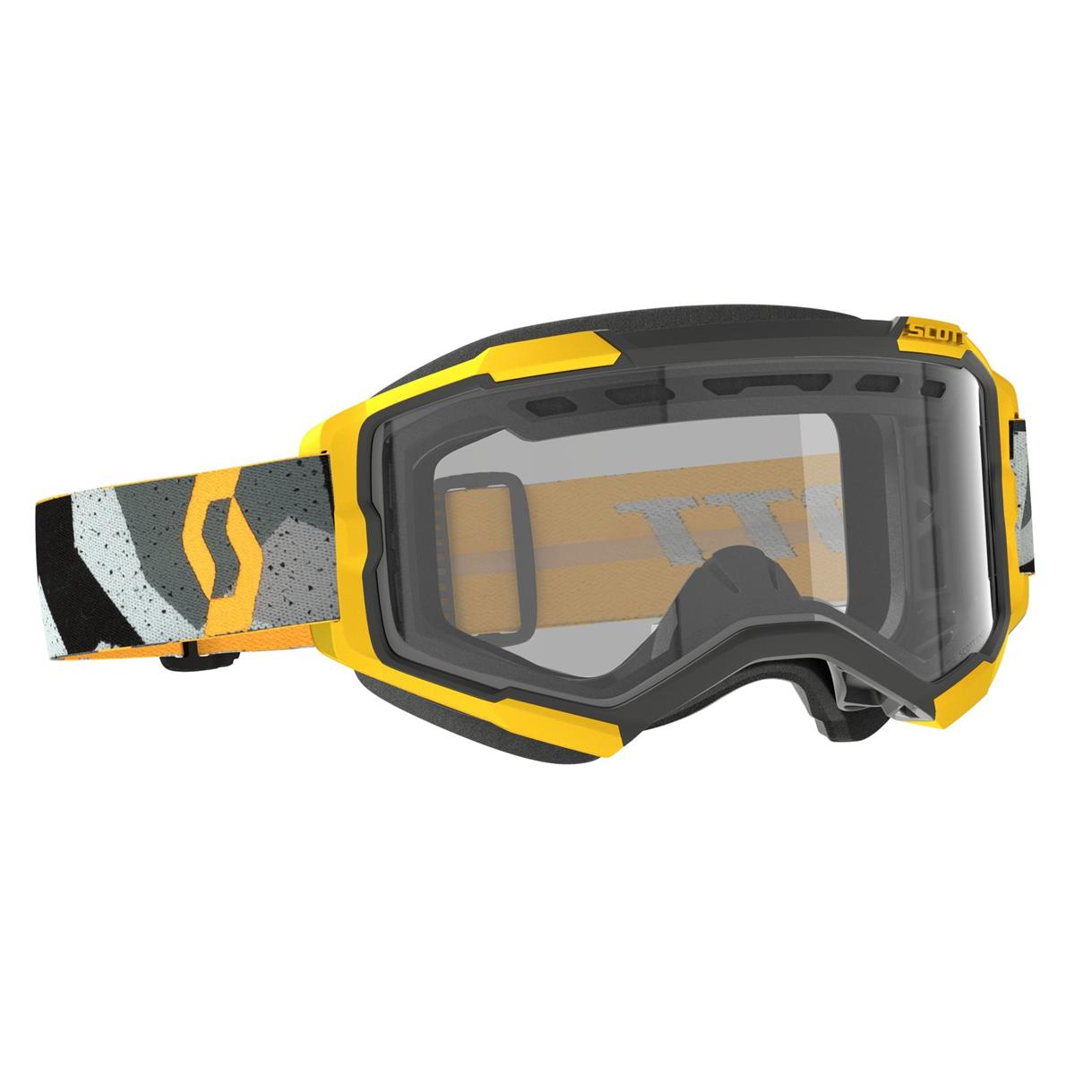 Fury Enduro Goggle Grey/Yellow Clear Lens
