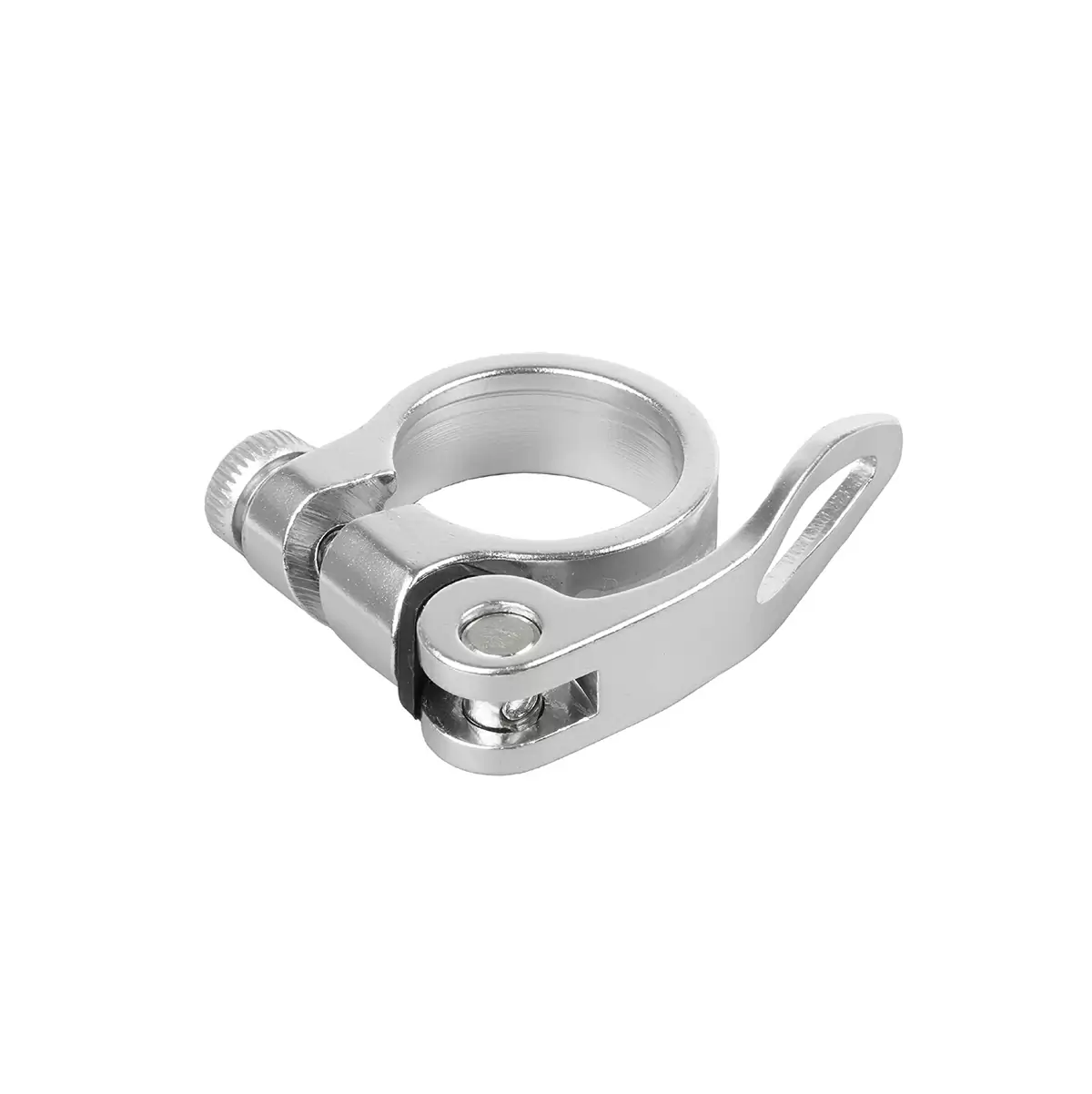 Saddle Clamp 34,9mm in Aluminum Silver Quick Release - image