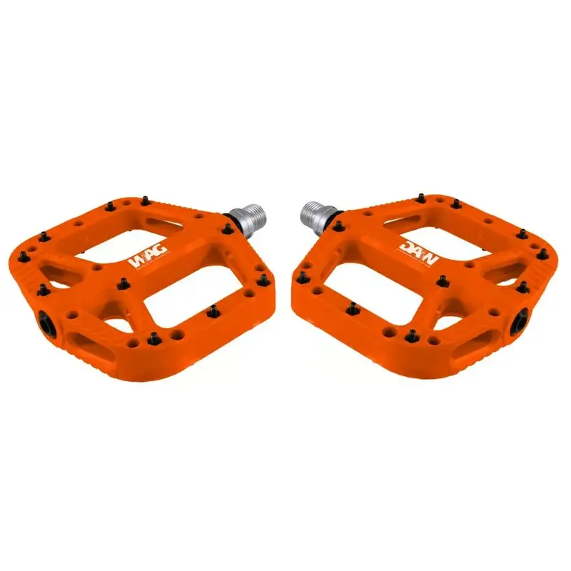 Flat Pedals Nylon Cr-Mo Axle Orange - image