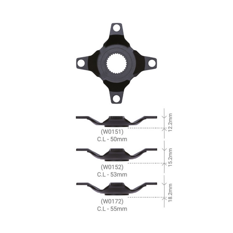 Spider Chainring E-Bike For Bosch Gen4 12v and Oli Edge Chain Line 50mm Offset 12,2mm W0151