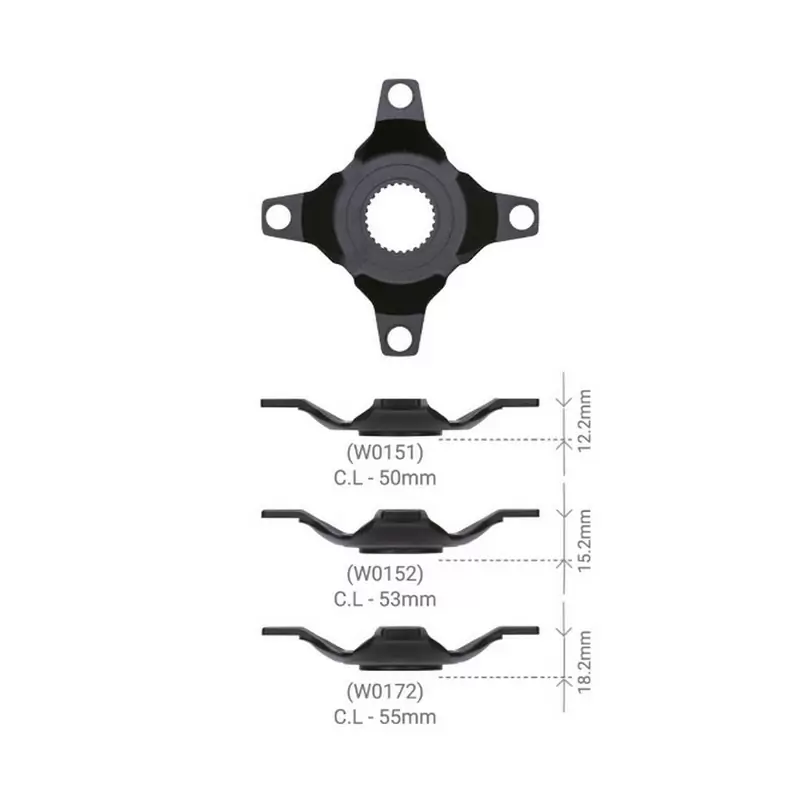 Spider Corona E-Bike Per Bosch Gen4 12v e Oli Edge Linea Catena 50mm Offset 12,2mm W0151 - image