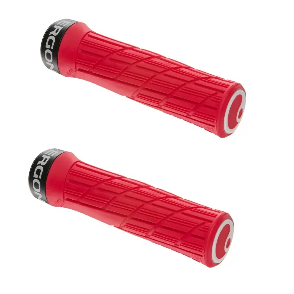 GE1 EVO Regular MTB Grips With Fixing Screw 120mm Red - image