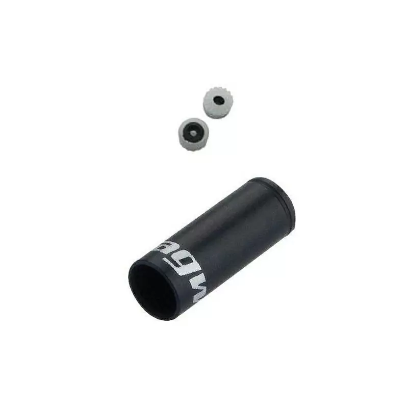 Capuchon d'extrémité de boîtier de changement de vitesse 4mm alliage noir 1pc - image