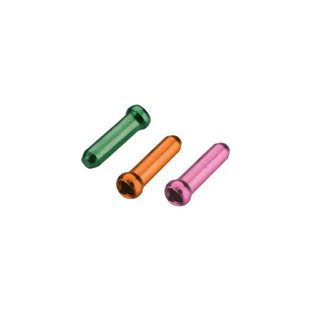 Shift/Brake Cable End Cap 1.8mm (30pcs Green + 30pcs Pink + 30pcs Orange) - image