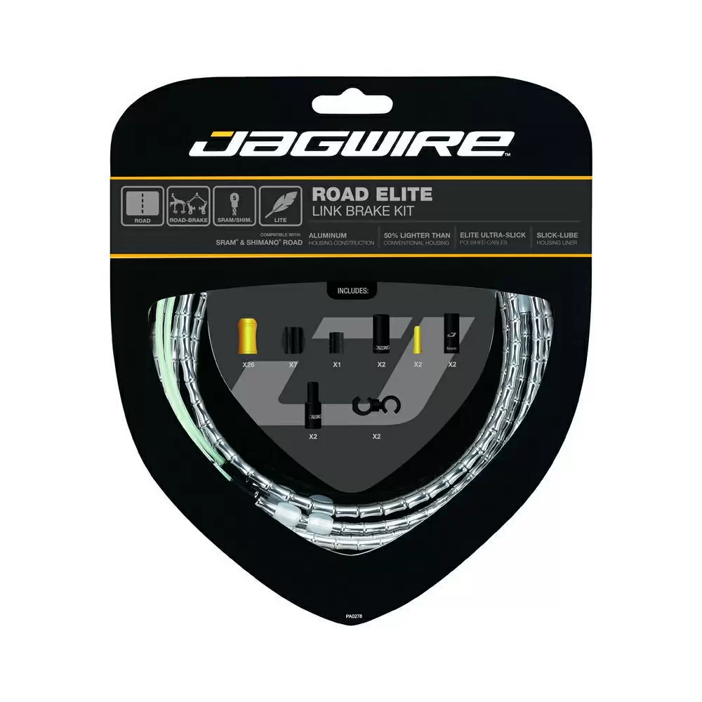 Road Elite Link Brake Cable Kit Silver - image