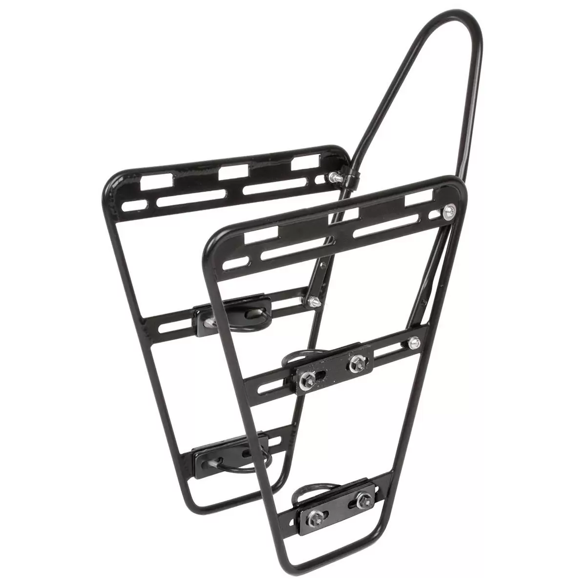 Universal Front Carrier In Black Aluminum for Bikes 24'' / 26'' / 28'' /29'' - image