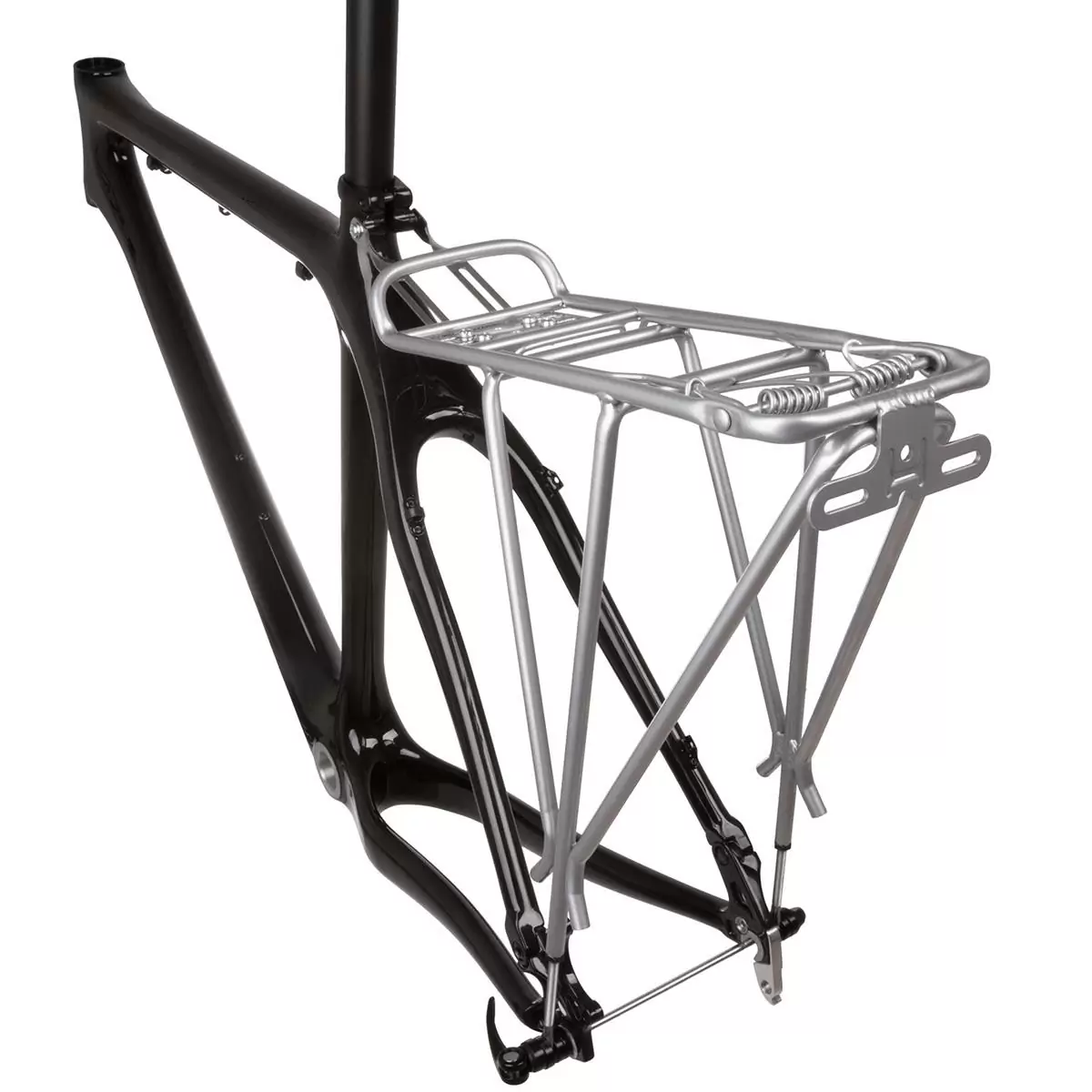 Quick release with spacer for rack fixing on unprepared frames #1