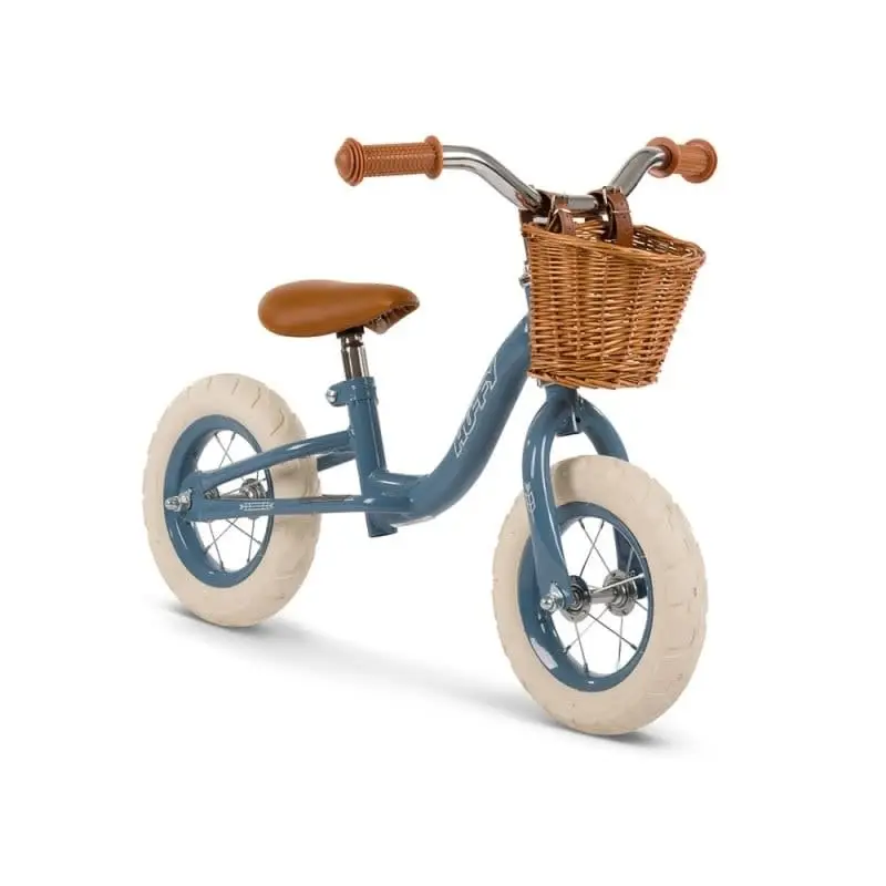 Pedagogical Balance Bike for Children (2-5 years) Vintage Blue without Pedals - image