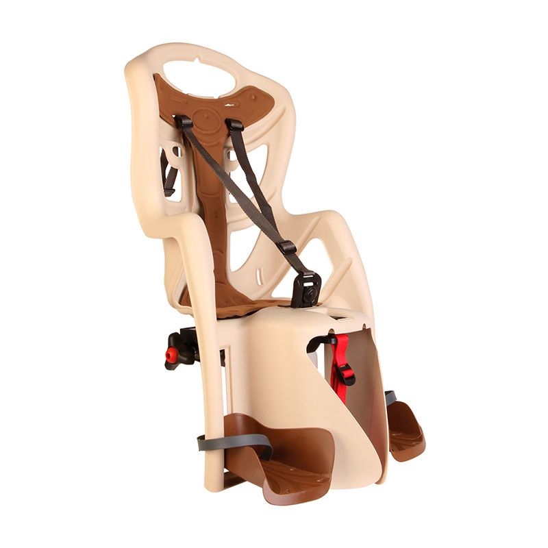 Rear child bike seat Pepe carrier clamp mount cream