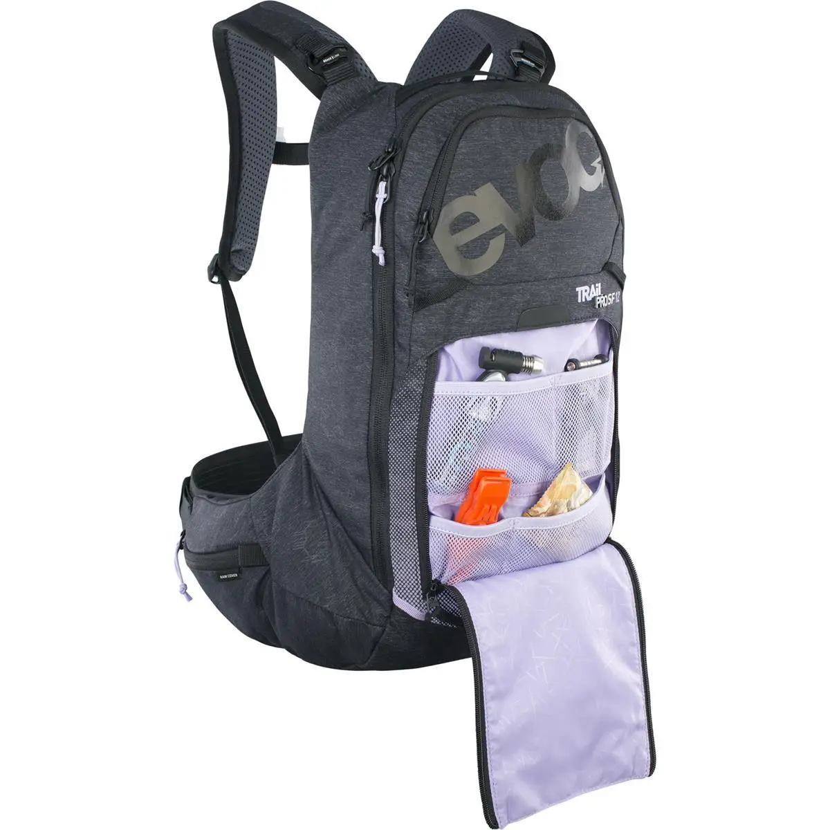 TRAIL PRO SF 12 Rucksack mit Rückenpolster 12L Grau/Violett Größe XS #4