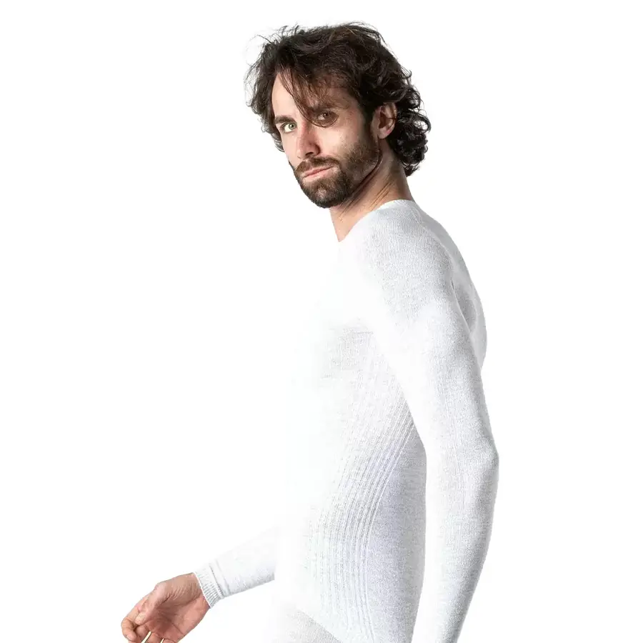 Maglia Termica Stay Warm Manica Lunga Girocollo Grigio Perla Taglia XS/S #4