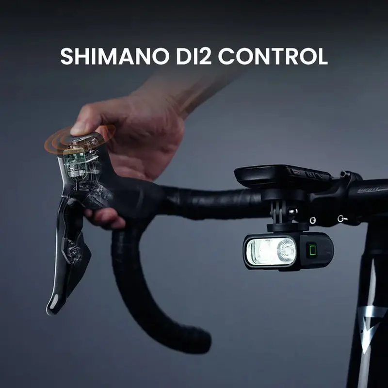 Fanalino Anteriore Led HORI 1300 Pro USB-C compatibile Garmin / Wahoo / Hammerhead Con Comando #5