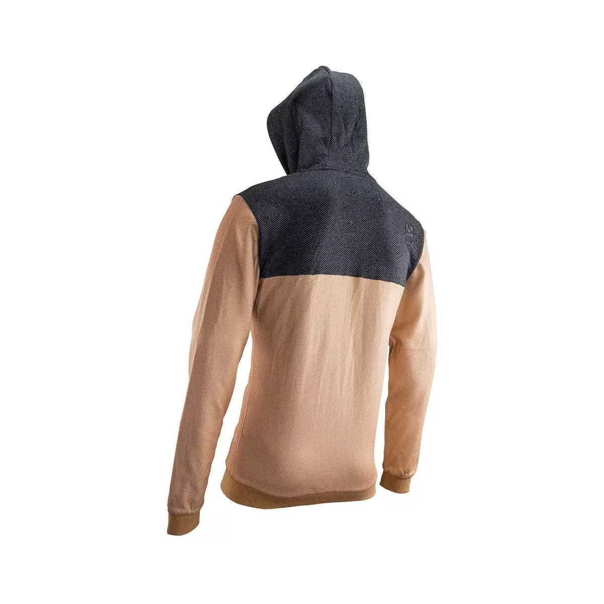 Premium Beige Zip Hoodie Sweatshirt Size XL #4