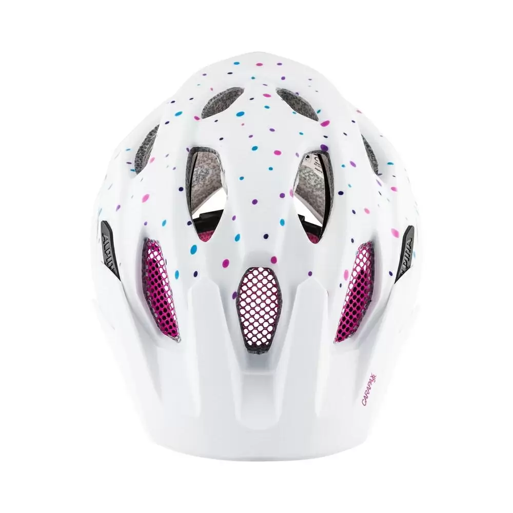 Junior Helmet Carapax Jr. White Polka Dots One Size (51-56cm) #1