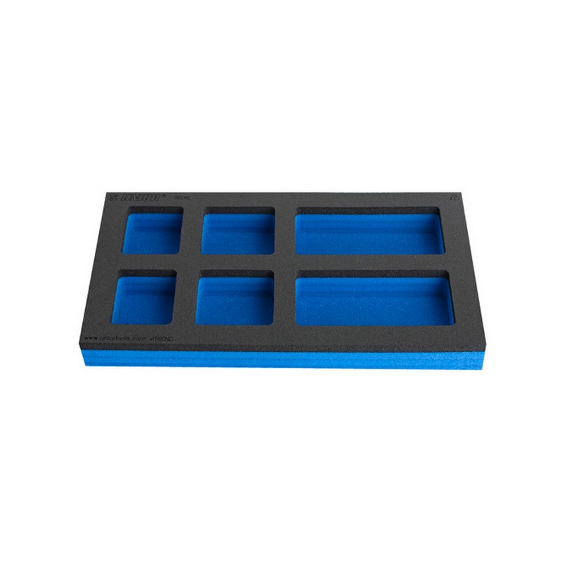 Generic Tool Tray Without Tools with 6 Slots of Various Sizes 374 x 205 x 40mm