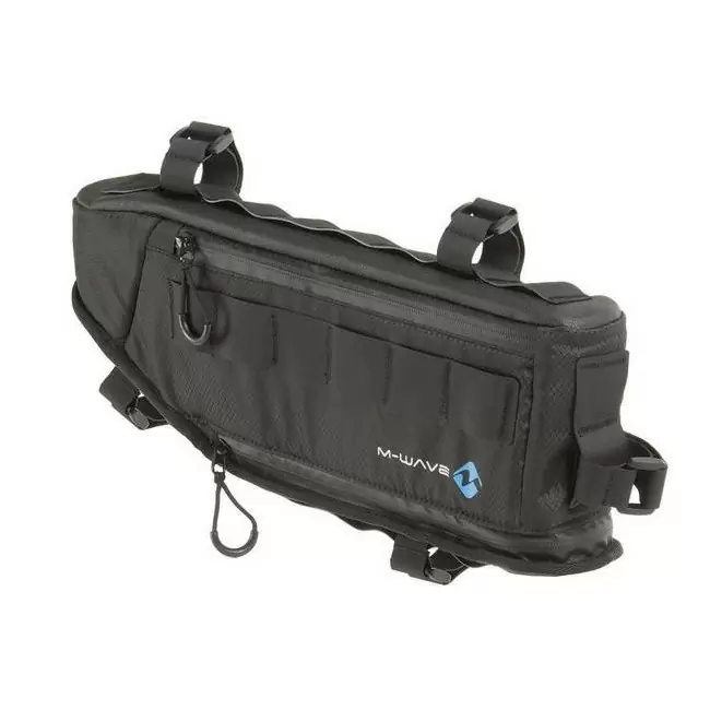 Kit completo de bolsas Bikepacking Alforje + bolsas de armação + bolsa frontal à prova d''água preto #7