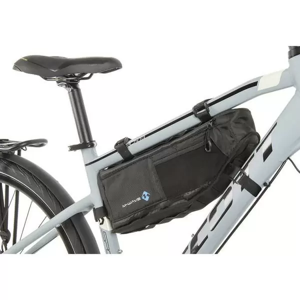 Komplettes Bikepacking Bag Kit Satteltasche + Rahmentaschen + Fronttasche Wasserdicht Schwarz/Blau #8