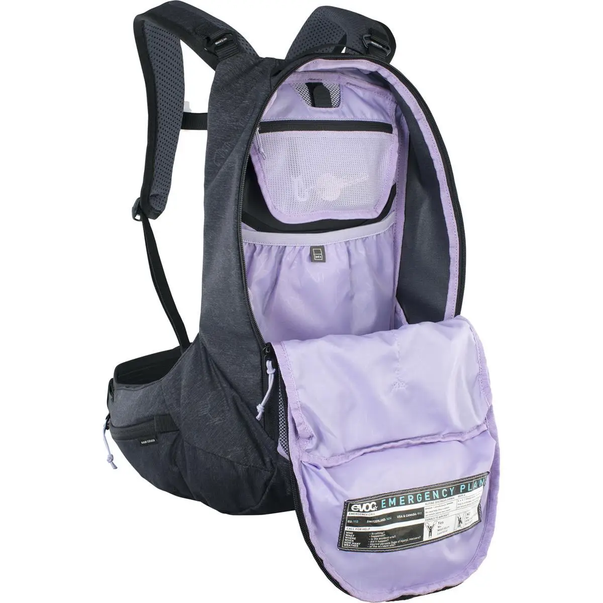 TRAIL PRO SF 12 Rucksack mit Rückenpolster 12L Grau/Violett Größe XS #5