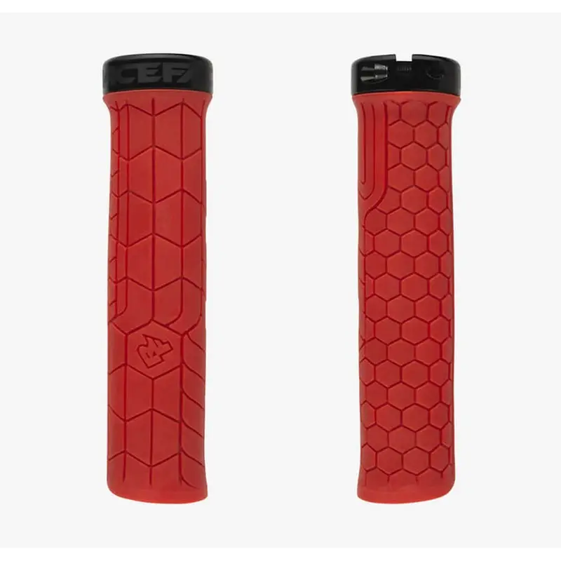 MTB -Mantopelpaar wirft 30 mm rot/schwarz Griff - image