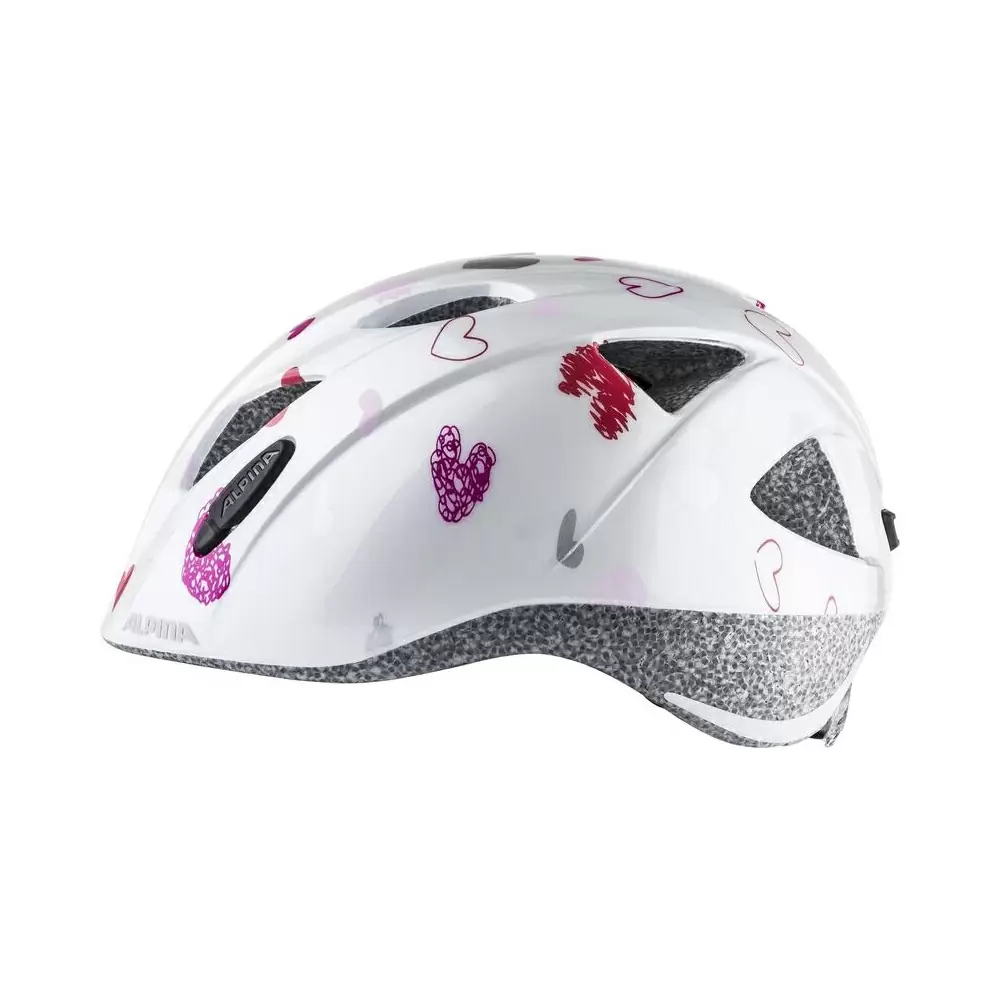 Junior Helmet Ximo White Hearts Size M (47-51cm) #3