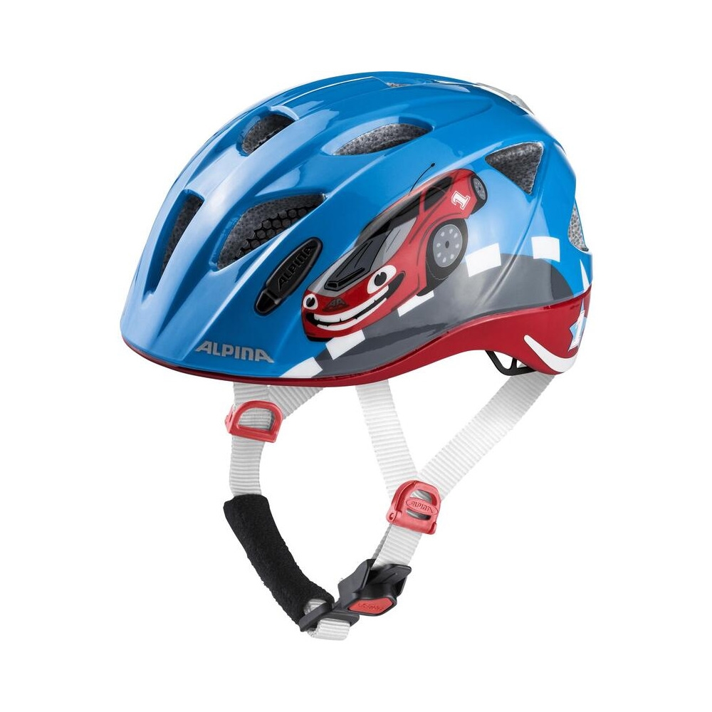 Capacete Júnior Ximo Flash Carro Vermelho Tamanho L (49-54cm)