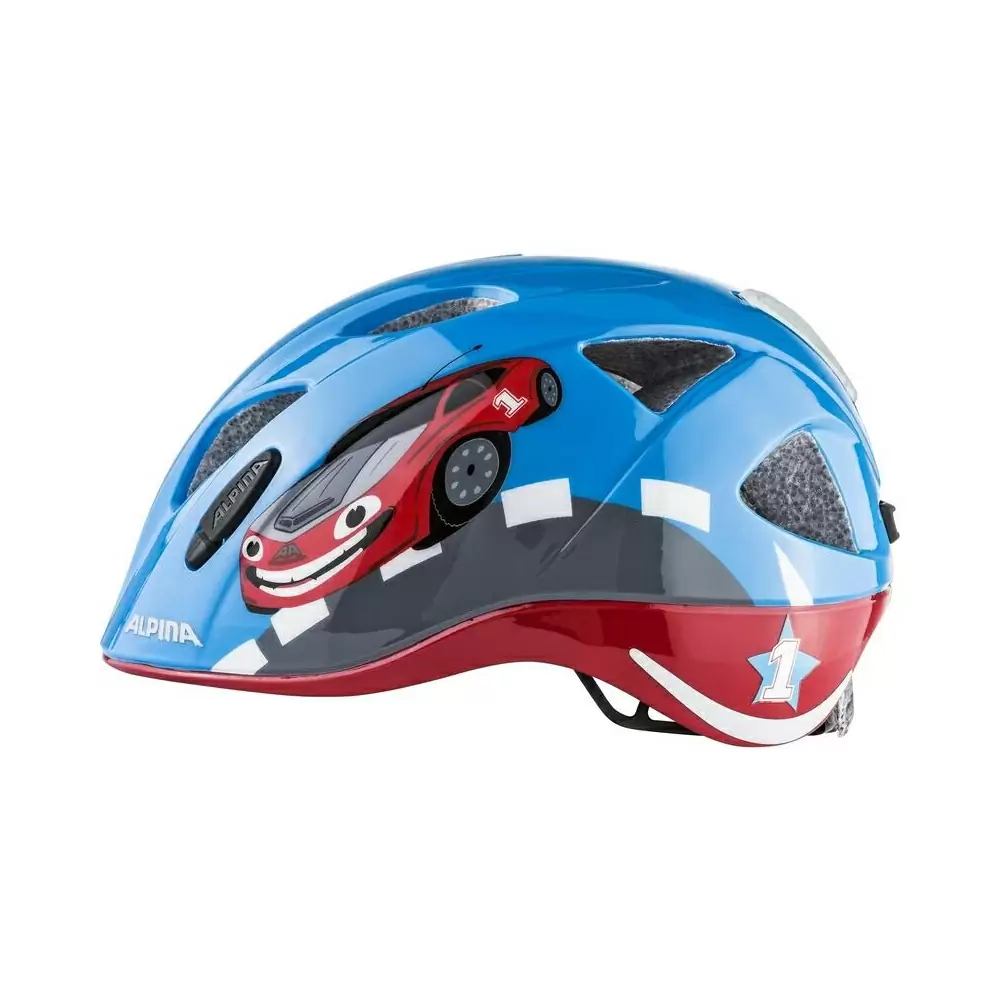 Capacete Júnior Ximo Flash Carro Vermelho Tamanho M (47-51cm) #3