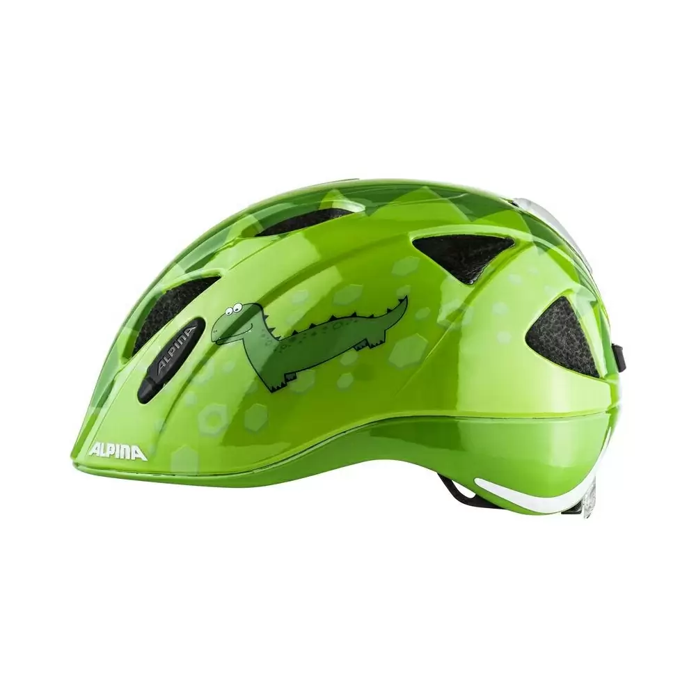 Junior Helmet Ximo Flash Green Dino Size L (49-54cm) #3