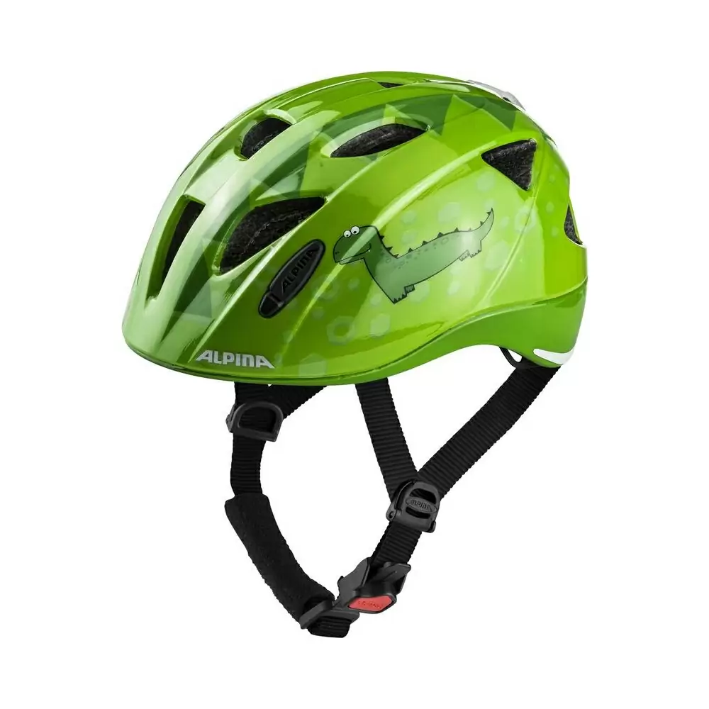 Junior Helmet Ximo Flash Green Dino Size L (49-54cm) - image
