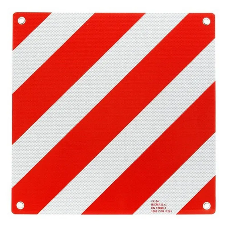 Pannello di segnalazione carico sporgente 50x50cm omologato - image