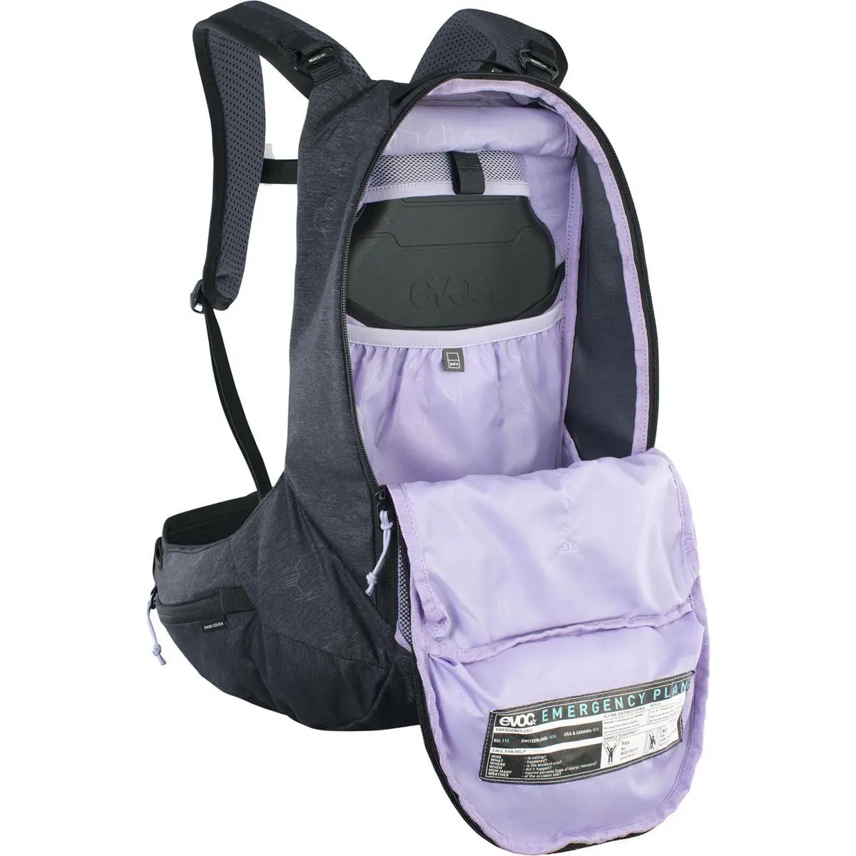 TRAIL PRO SF 12 Rucksack mit Rückenpolster 12L Grau/Violett Größe XS #6