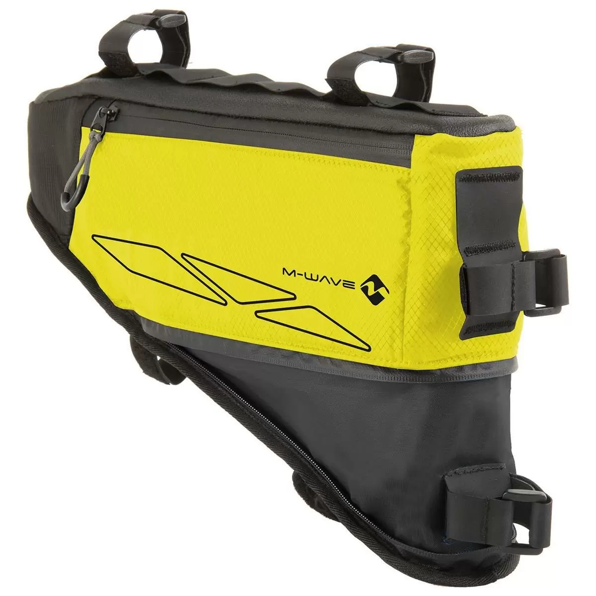 Complete Bikepacking Bag Kit Saddlebag + Frame Bags + Front Bag Waterproof Black/Yellow #4