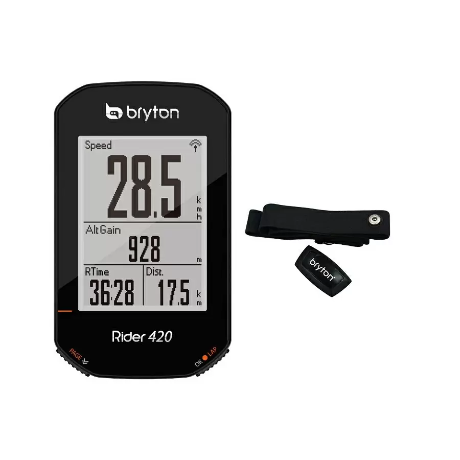 Compteur Vélo GPS Rider 420H + Cardiofréquencemètre #1
