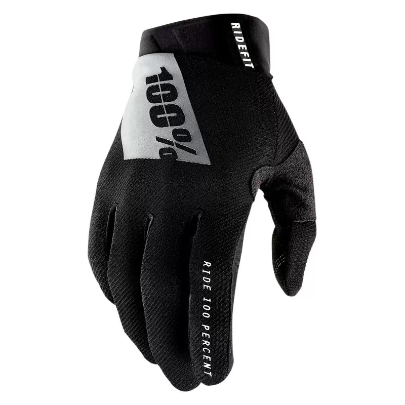Ridefit Gloves Black/White Size S - image